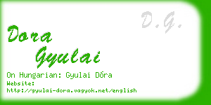 dora gyulai business card